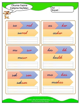 s sesi Grubu Çalışma Sayfaları